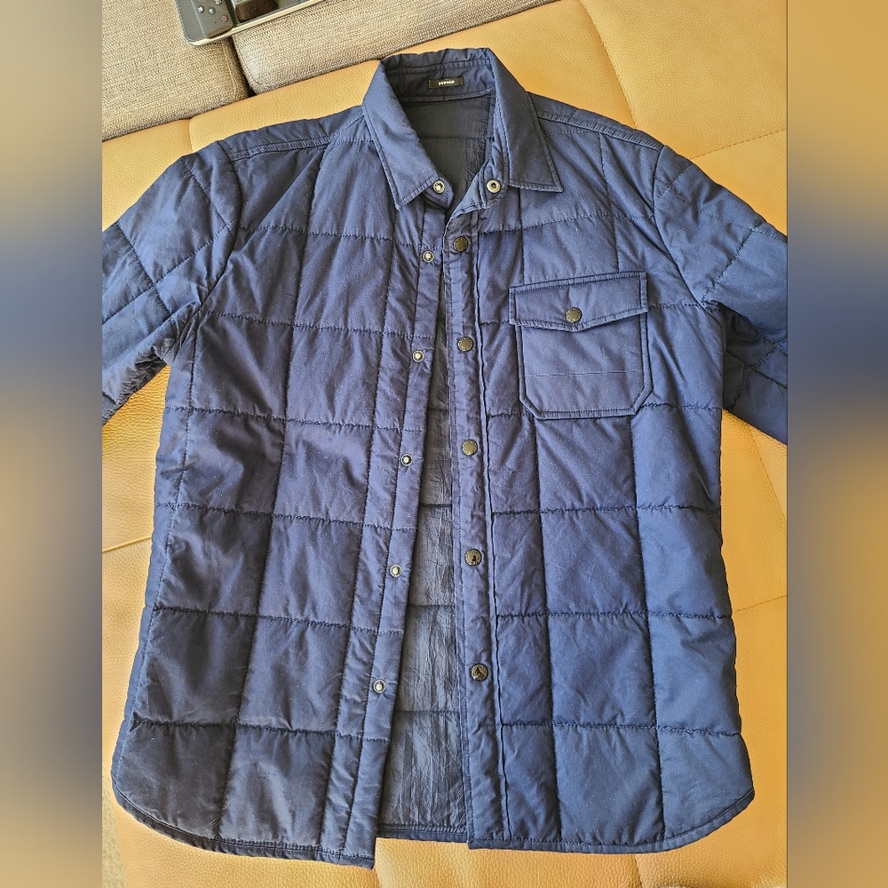 Men's Blue Quilted Jacket